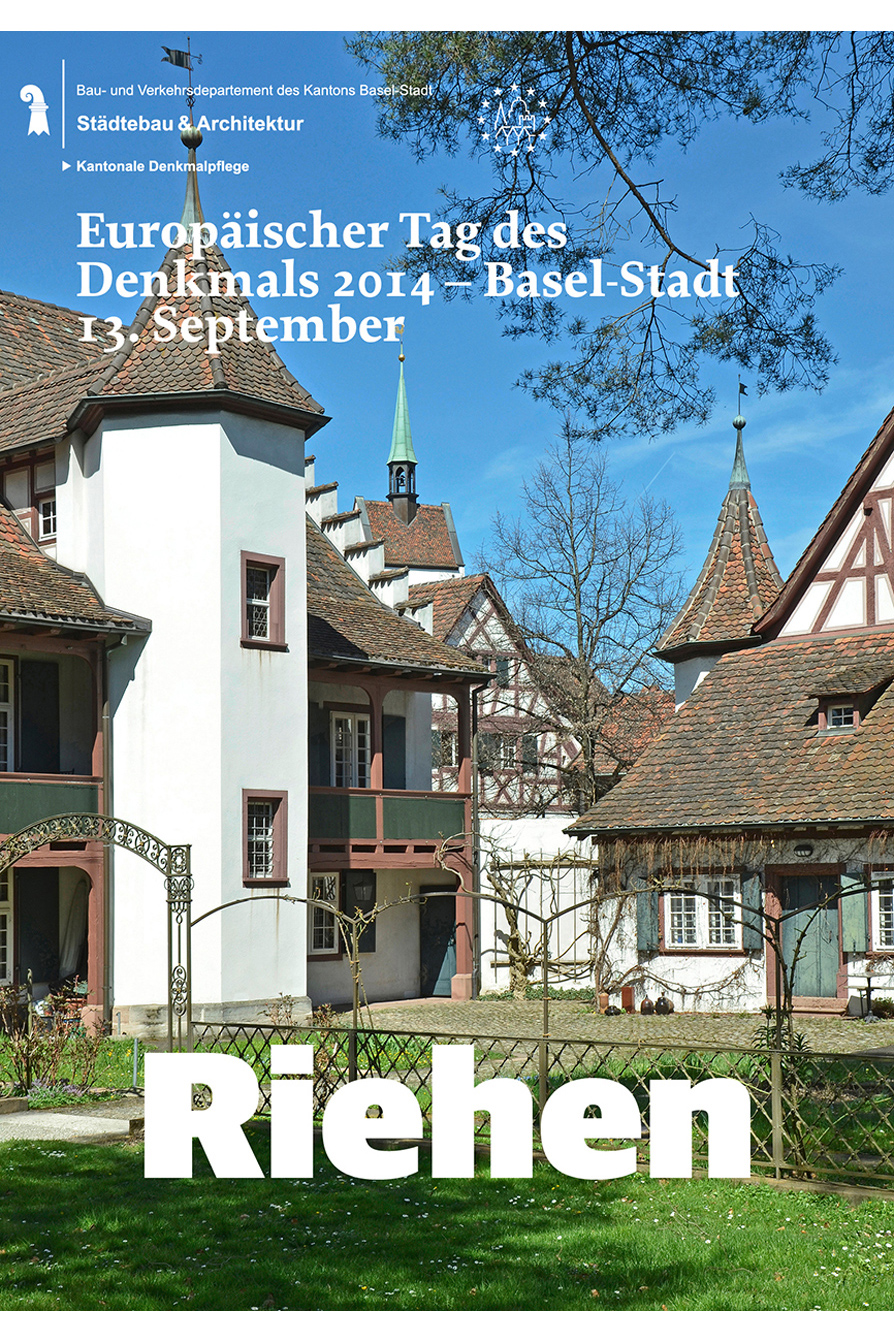 Coverbild Broschüre Programmzeitung Europäischer Tag des Denkmals 2014 – Basel, 13. September: Riehen